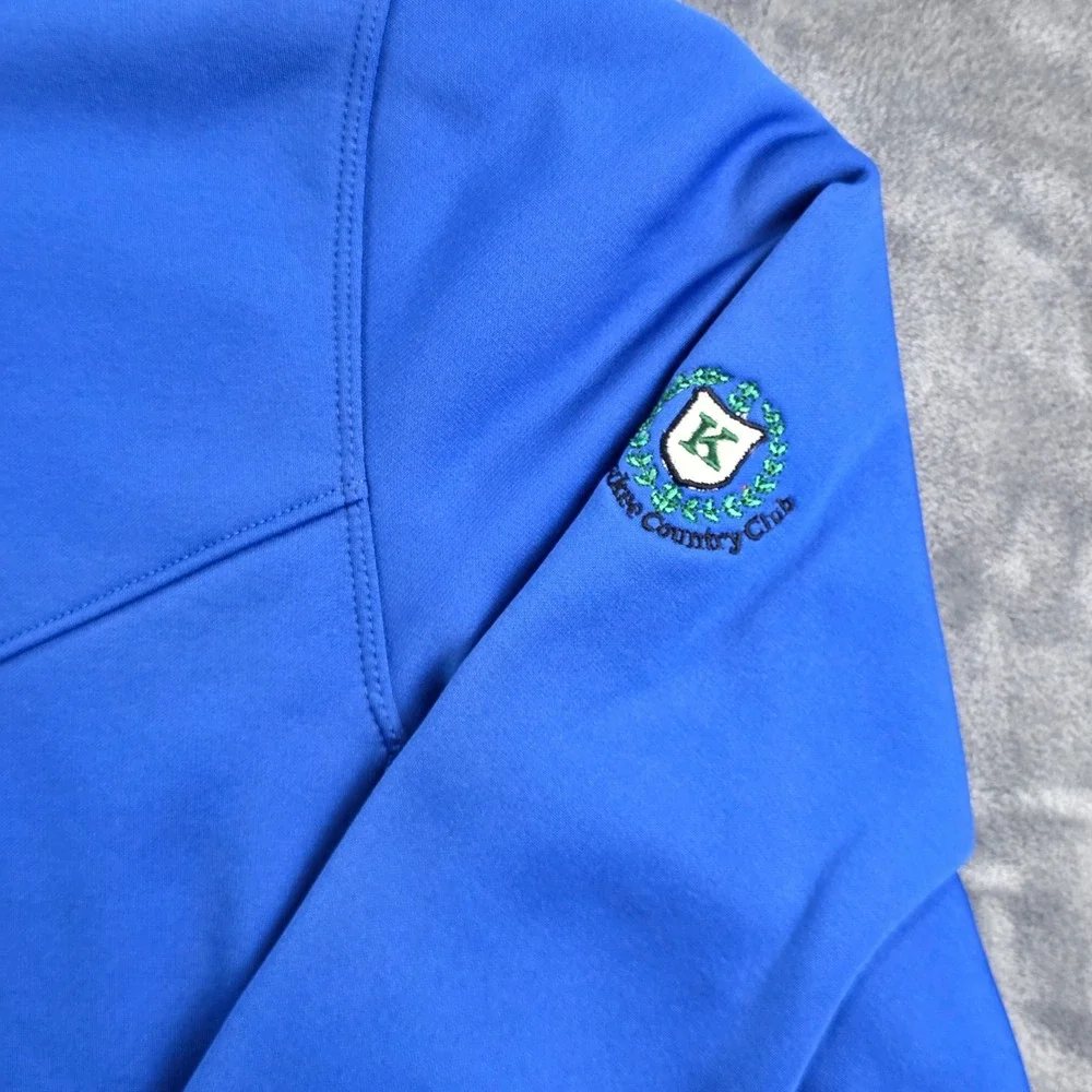 Nike‎ Golf Pullover Mens Large Blue 1/4 Zip Therma-FIT Tour Performance Fleece